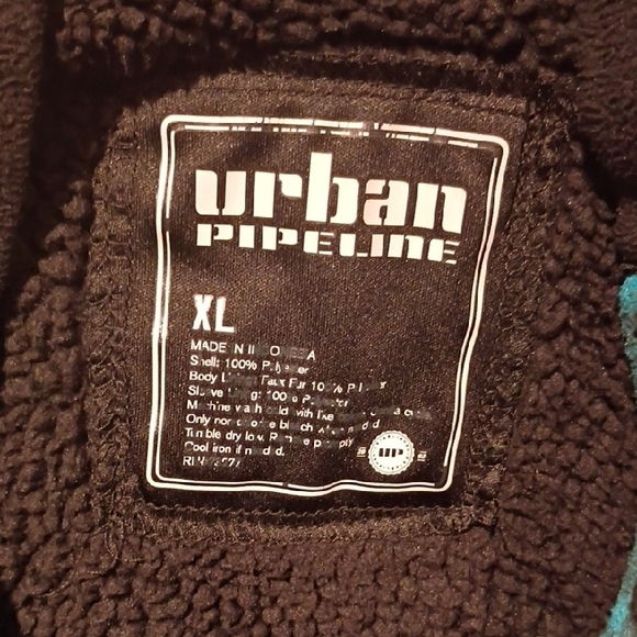 Urban Outfitters Kids Black and Blue Plaid Hoodie - Picture 3 of 5